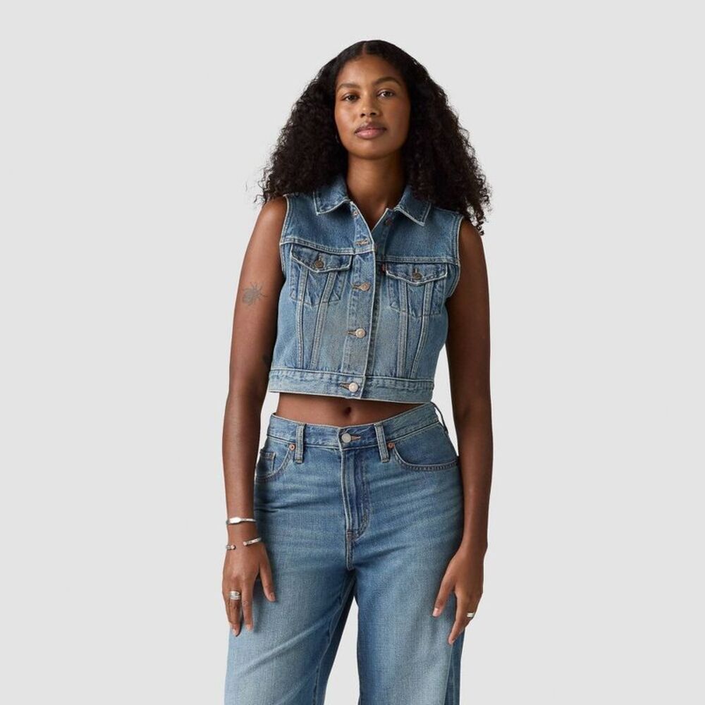 Levi's -  Women's Vest - Compare Notes M Blue